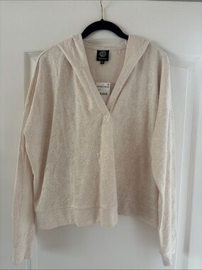 NWT BOBEAU V-Neck Lightweight Hoodie SZ XL